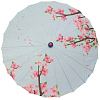 Китайские тканевые зонтики цветочные 82х54см, №3