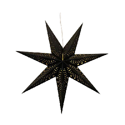 Звезда-светильник 70 см семиконечная, Звезды и точки, черный