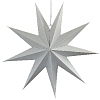Звезда 60 см девятиконечная, серый