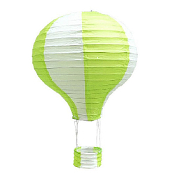 Подвесной фонарик "Воздушный шар" 40 см салатовый+белый