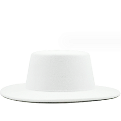 Шляпа Канотье фетровая, белый