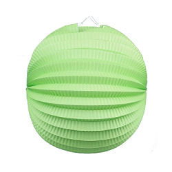 Подвесной фонарик "Аккордеон" 20 см светло-зеленый